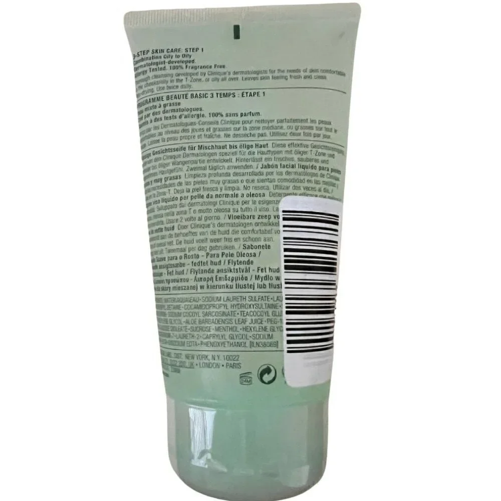 Clinique Liquid Facial Soap for Women, Oily Skin Formula, 5 Ounce